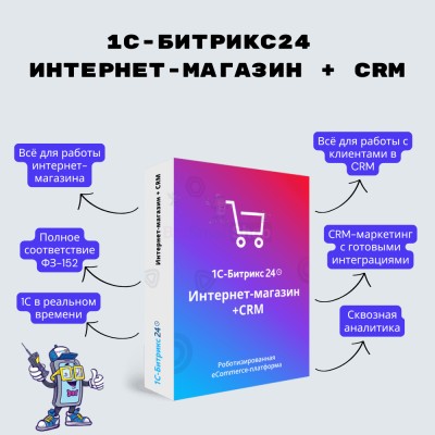 Программа для ЭВМ "1С-Битрикс24". Лицензия Интернет-магазин + CRM (12 мес.) - купить в Кырте